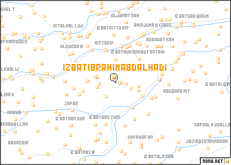 map of ‘Izbat Ibrāhīm ‘Abd al Hādī