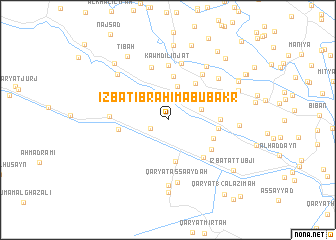 map of ‘Izbat Ibrāhīm Abū Bakr