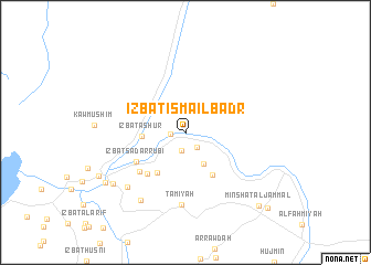 map of ‘Izbat Ismā‘īl Badr