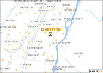 map of ‘Izbat Iţnīh