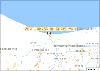 map of ‘Izbat Jamaşah al Gharbīyah