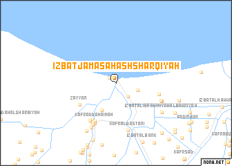 map of ‘Izbat Jamaşah ash Sharqīyah