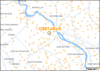 map of ‘Izbat Jirjis
