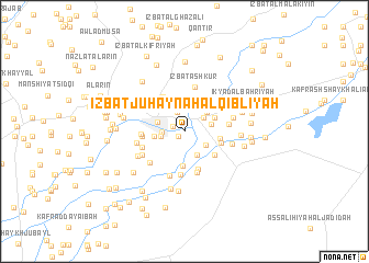 map of ‘Izbat Juhaynah al Qiblīyah