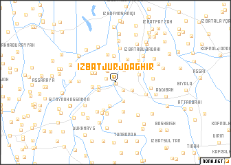 map of ‘Izbat Jūrj Dāghir