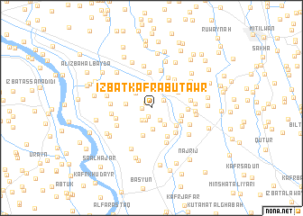 map of ‘Izbat Kafr Abū Ţawr