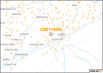 map of ‘Izbat Kamāl