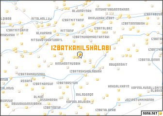 map of ‘Izbat Kāmil Shalabī