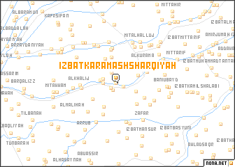 map of ‘Izbat Karam ash Sharqīyah