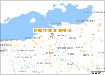 map of ‘Izbat Karīm Mabrūk