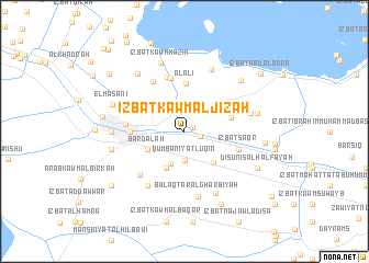 map of ‘Izbat Kawm al Jīzah