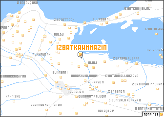 map of ‘Izbat Kawm Māzin