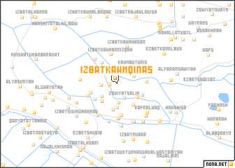 map of ‘Izbat Kawm Qināş