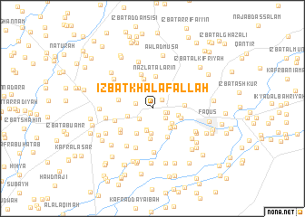 map of ‘Izbat Khalaf Allāh