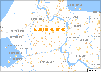 map of ‘Izbat Khālid Mar‘ī