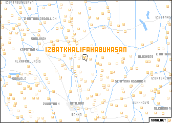 map of ‘Izbat Khalīfah Abū Ḩasan