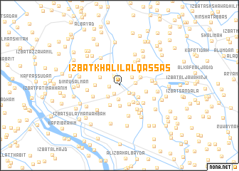 map of ‘Izbat Khalīl al Qaşşāş