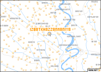 map of ‘Izbat Khazzān Ma‘nīyā