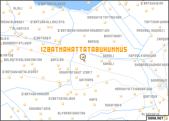 map of ‘Izbat Maḩaţţat Abū Ḩummuş