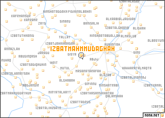 map of ‘Izbat Maḩmmūd Āghah