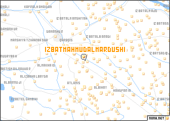 map of ‘Izbat Maḩmūd al Mardūshī