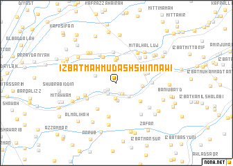 map of ‘Izbat Maḩmūd ash Shinnāwī