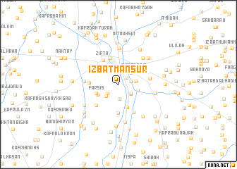 map of ‘Izbat Manşūr