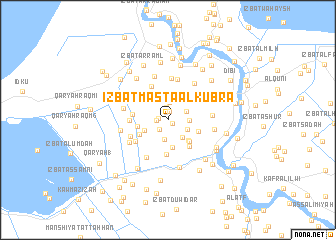 map of ‘Izbat Maştā al Kubrá