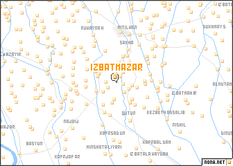 map of ‘Izbat Mazār