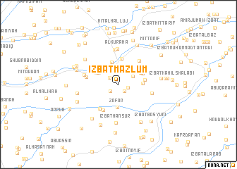 map of ‘Izbat Maz̧lūm