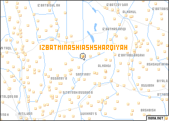 map of ‘Izbat Minashī ash Sharqīyah