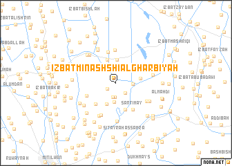 map of ‘Izbat Minashshī al Gharbīyah