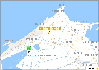 map of ‘Izbat Mirzah