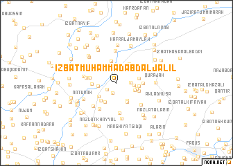 map of ‘Izbat Muḩammad ‘Abd al Jalīl