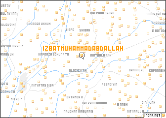 map of ‘Izbat Muḩammad ‘Abd Allāh