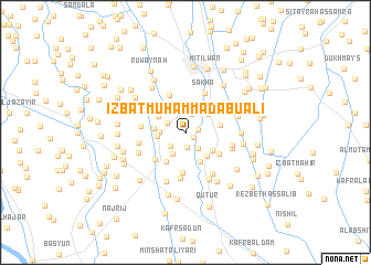 map of ‘Izbat Muḩammad Abū ‘Alī