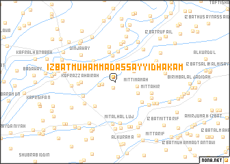 map of ‘Izbat Muḩammad as Sayyid Ḩakam