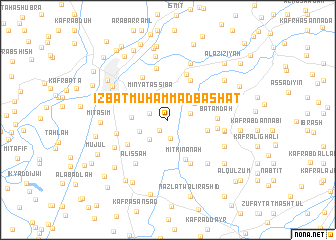 map of ‘Izbat Muḩammad Bāshāt