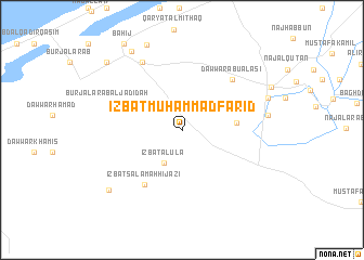 map of ‘Izbat Muḩammad Farīd
