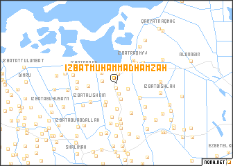 map of ‘Izbat Muḩammad Ḩamzah