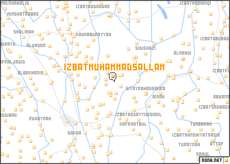 map of ‘Izbat Muḩammad Sallām