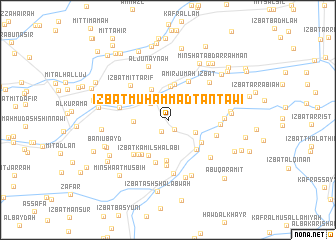 map of ‘Izbat Muḩammad Ţanţāwī