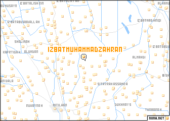 map of ‘Izbat Muḩammad Zahrān