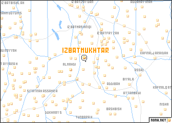 map of ‘Izbat Mukhţār