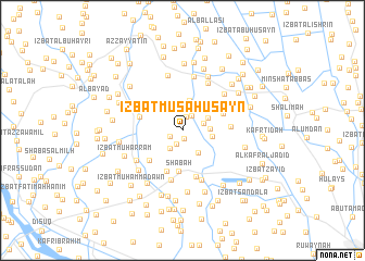 map of ‘Izbat Mūsá Ḩusayn