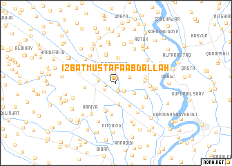 map of ‘Izbat Muşţafá ‘Abd Allāh