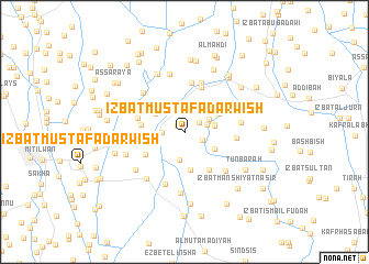 map of ‘Izbat Muşţafá Darwīsh