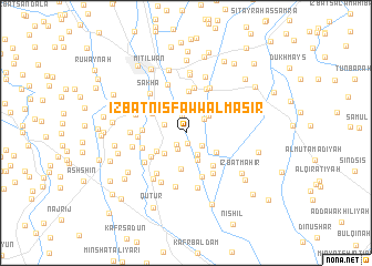 map of ‘Izbat Nişf Awwal Masīr