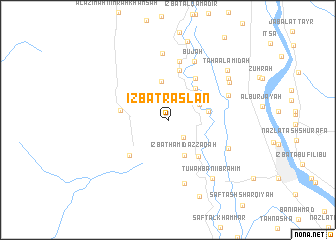 map of ‘Izbat Raslān