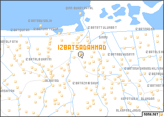 map of ‘Izbat Sa‘d Aḩmad